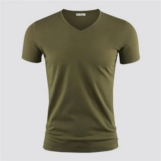 VALORIA | Men’s V-neck summer tee breathable lightweight design