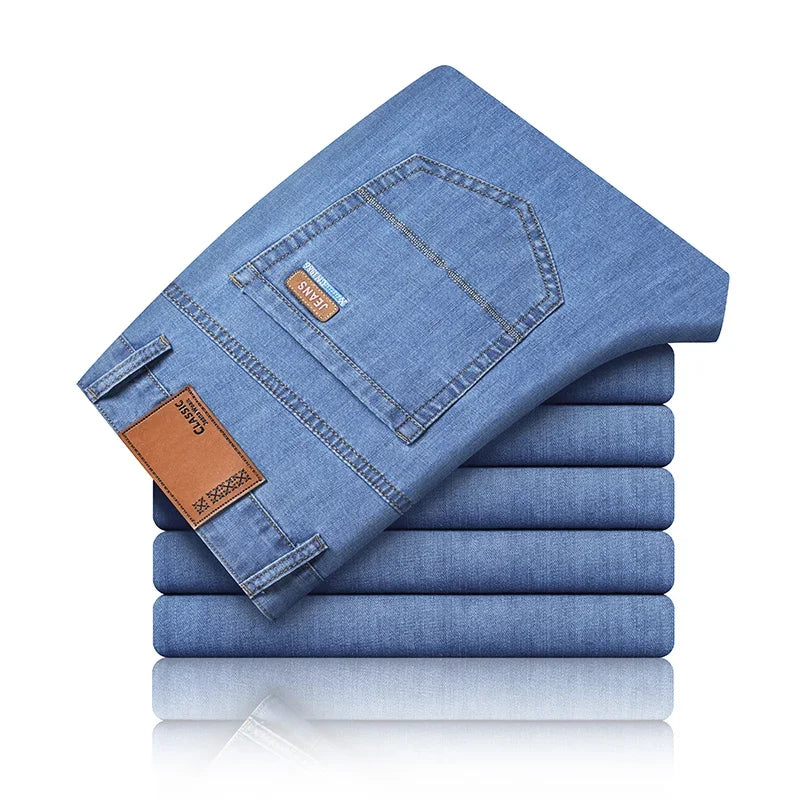 VALORIA | Men’s fashionable lightweight stretch denim trousers with contemporary style
