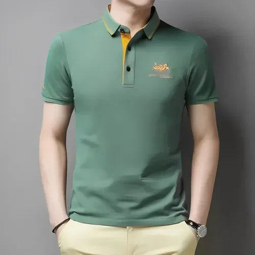 VALORIA | Men’s premium embroidered polo shirt smart casual style
