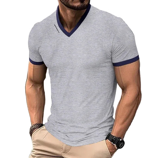 VALORIA | Men’s printed V-neck shirt stylish casual design