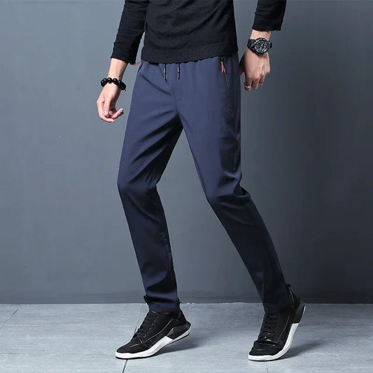 VALORIA | Men’s stretch slim-fit casual pants with flexible comfort