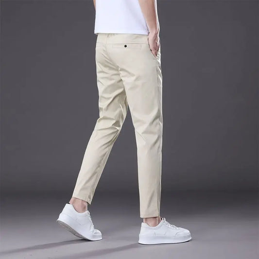 VALORIA | Men’s stylish straight-fit ankle-length trousers with modern tailored look