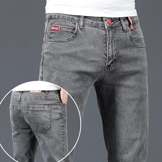 VALORIA | Men’s stylish stretch slim-fit denim jeans with modern tapered silhouette