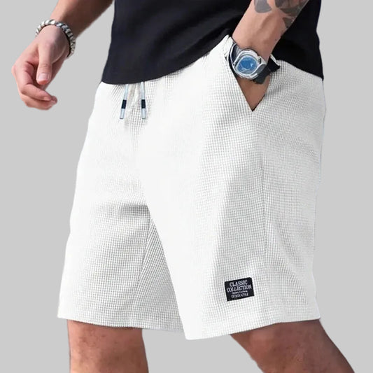 VALORIA | Men’s textured casual shorts breathable lightweight design