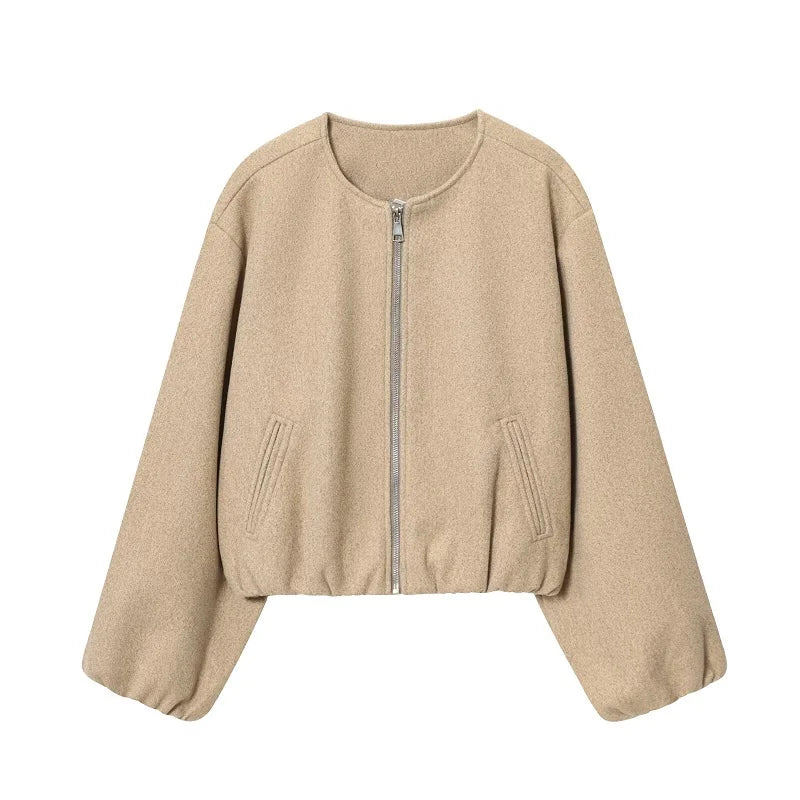 VALORIA | Women’s Cropped Bomber Jacket for Spring and Autumn