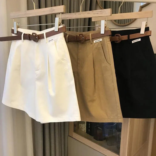 VALORIA | Women’s lightweight cotton wide leg shorts for summer comfort