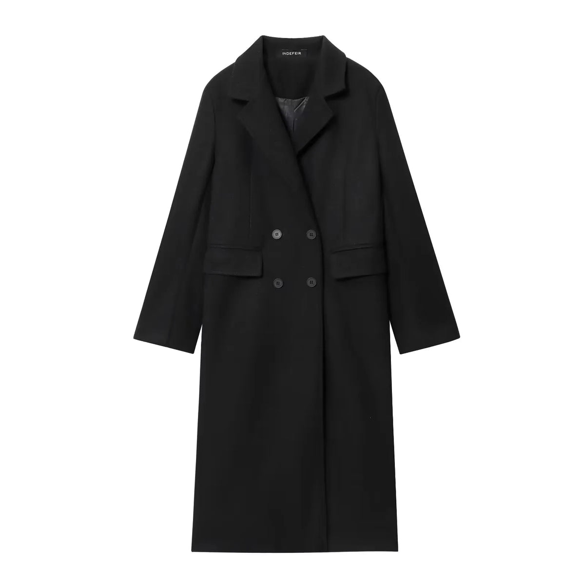Black coat on a white background