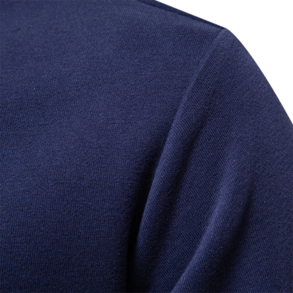 VALORIA | Men’s Cotton Polo Neck Sweatshirt