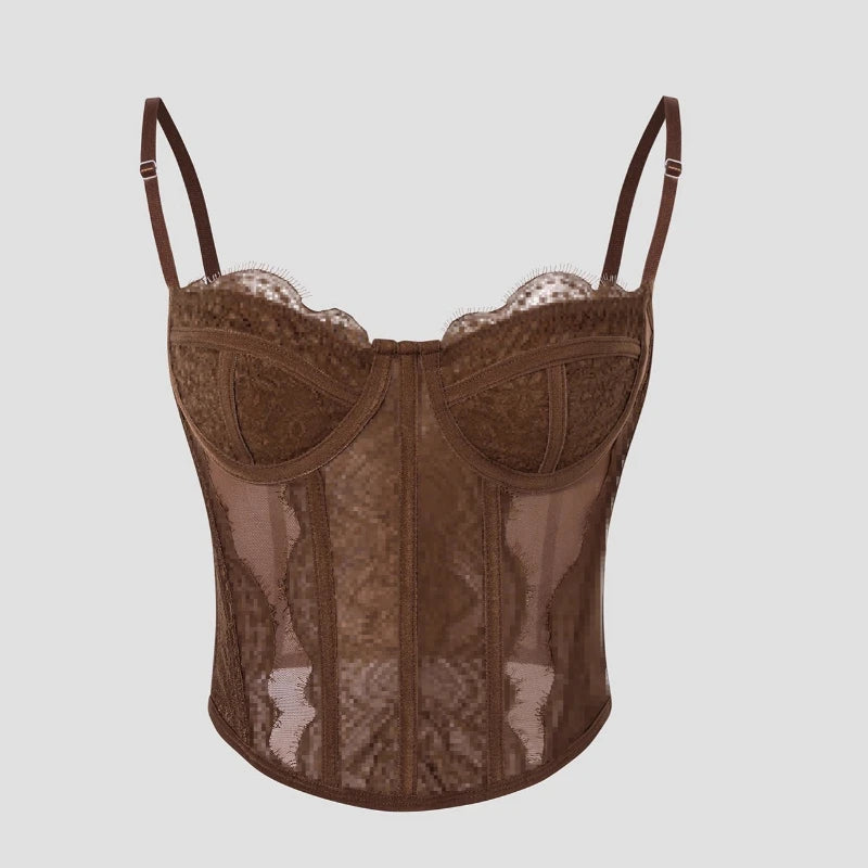 VALORIA | Women’s Lace Corset Cami Top