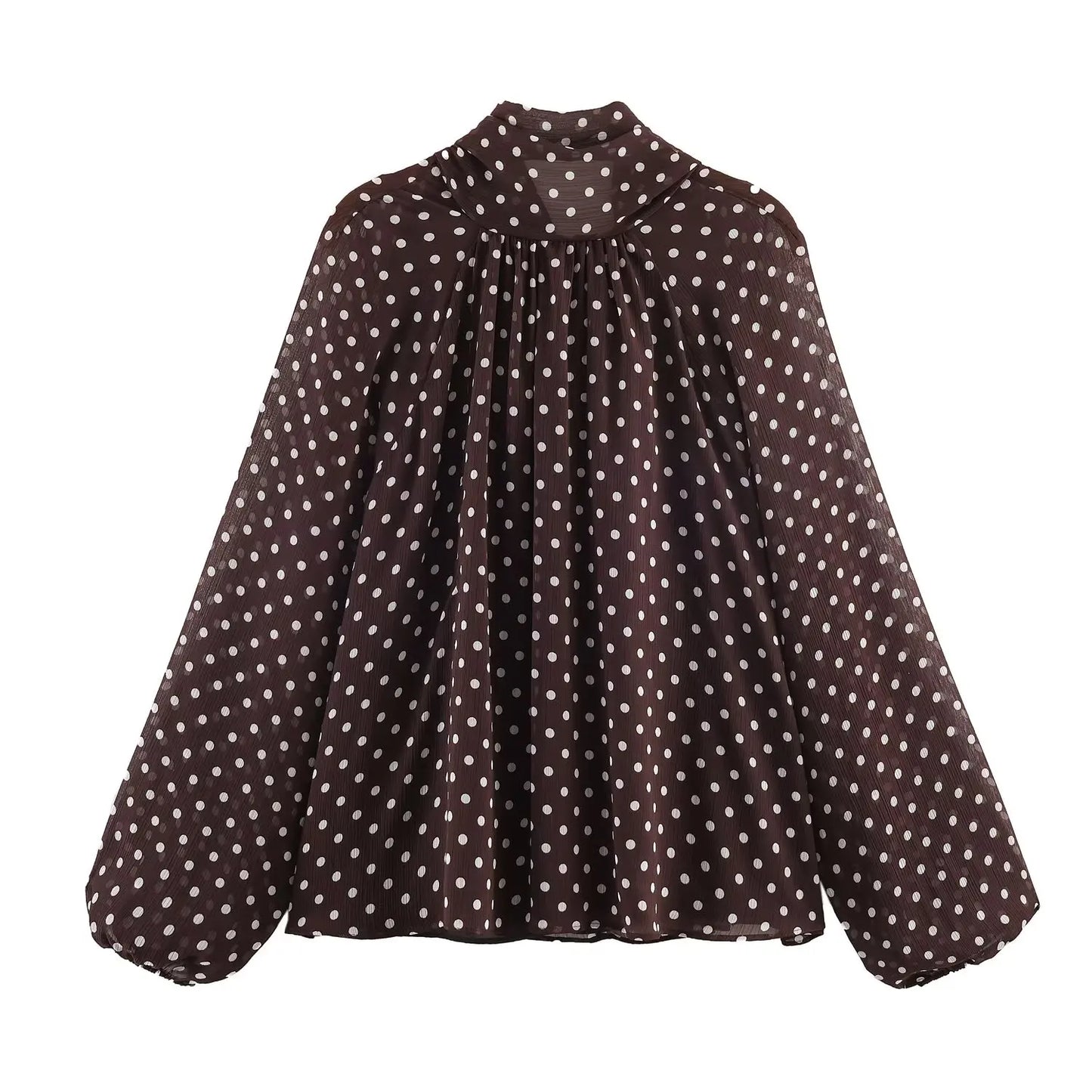VALORIA | Women’s Polka Dot Slim Blouse
