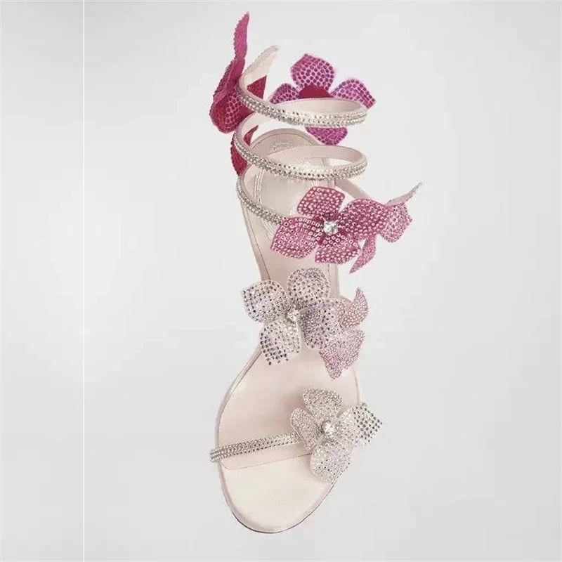 VALORIA | Women’s Crystal Flower Heels