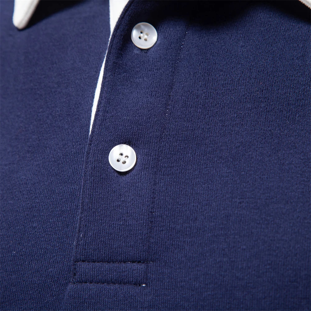 VALORIA | Men’s Cotton Polo Neck Sweatshirt