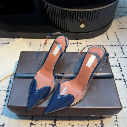 VALORIA | Women’s Transparent Pointed Toe Heels