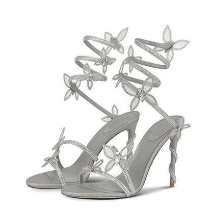 VALORIA | Women’s Crystal Flower Heels