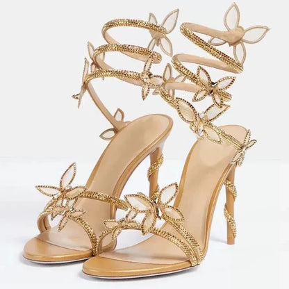 VALORIA | Women’s Crystal Flower Heels
