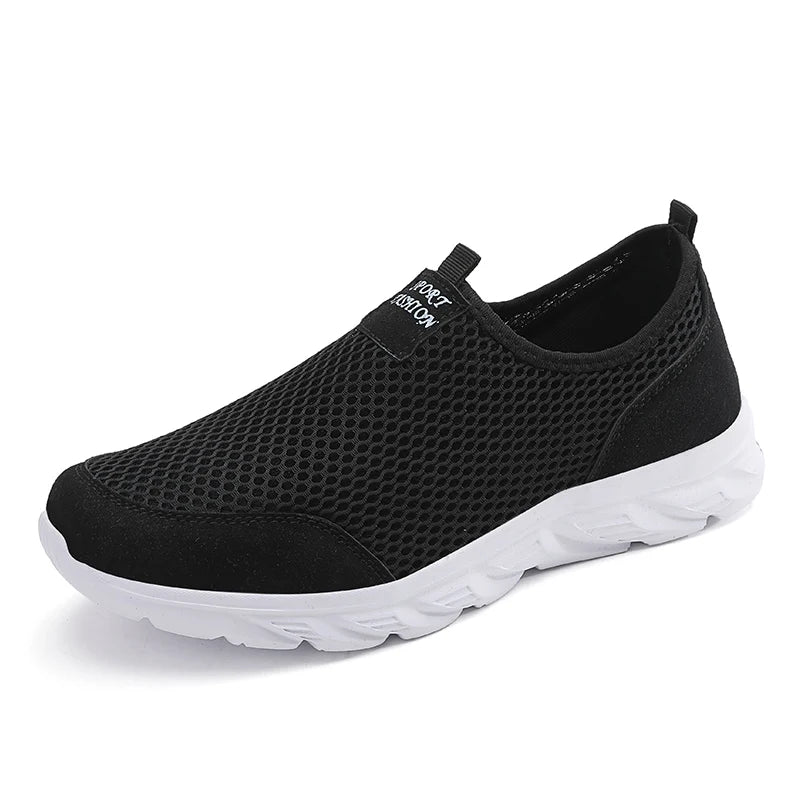 VALORIA | Men’s comfortable breathable slip-on sneakers ventilated mesh upper