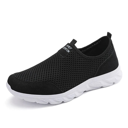 VALORIA | Men’s comfortable breathable slip-on sneakers ventilated mesh upper