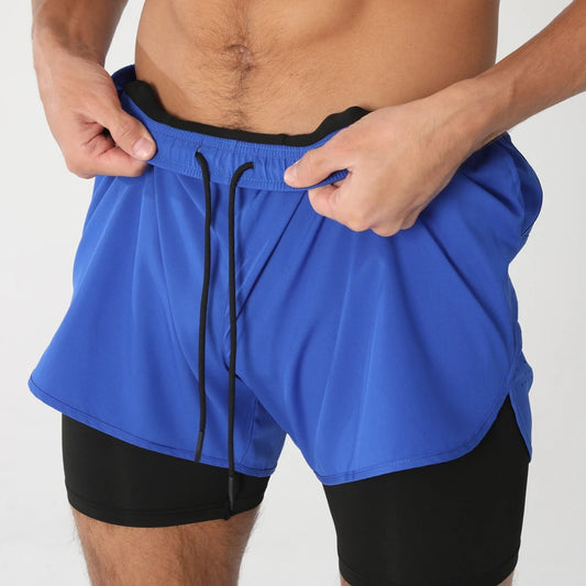 VALORIA | Men’s 2-in-1 quick-dry training shorts