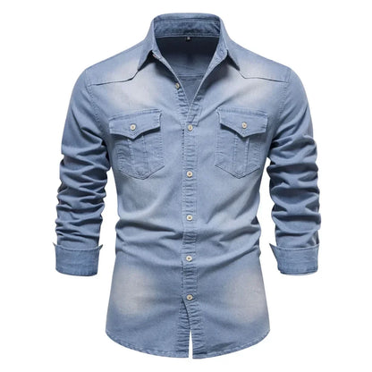 VALORIA | Men’s Classic Denim Shirt