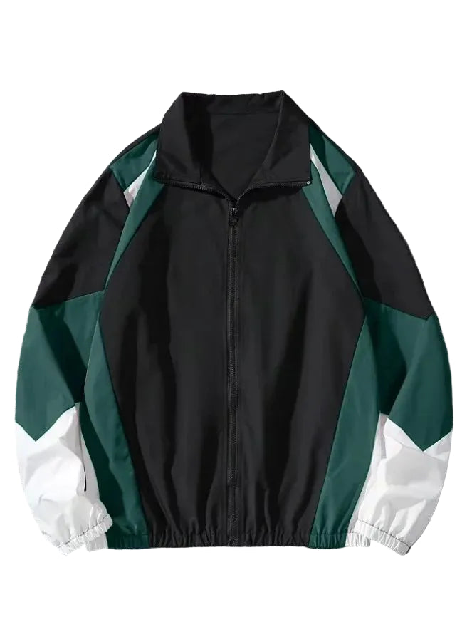 VALORIA | Men’s Color Block Windbreaker Jacket back view
