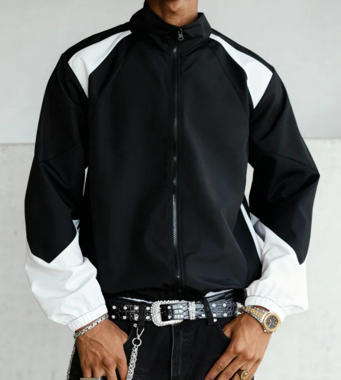 VALORIA | Men’s Color Block Windbreaker Jacket lightweight outerwear