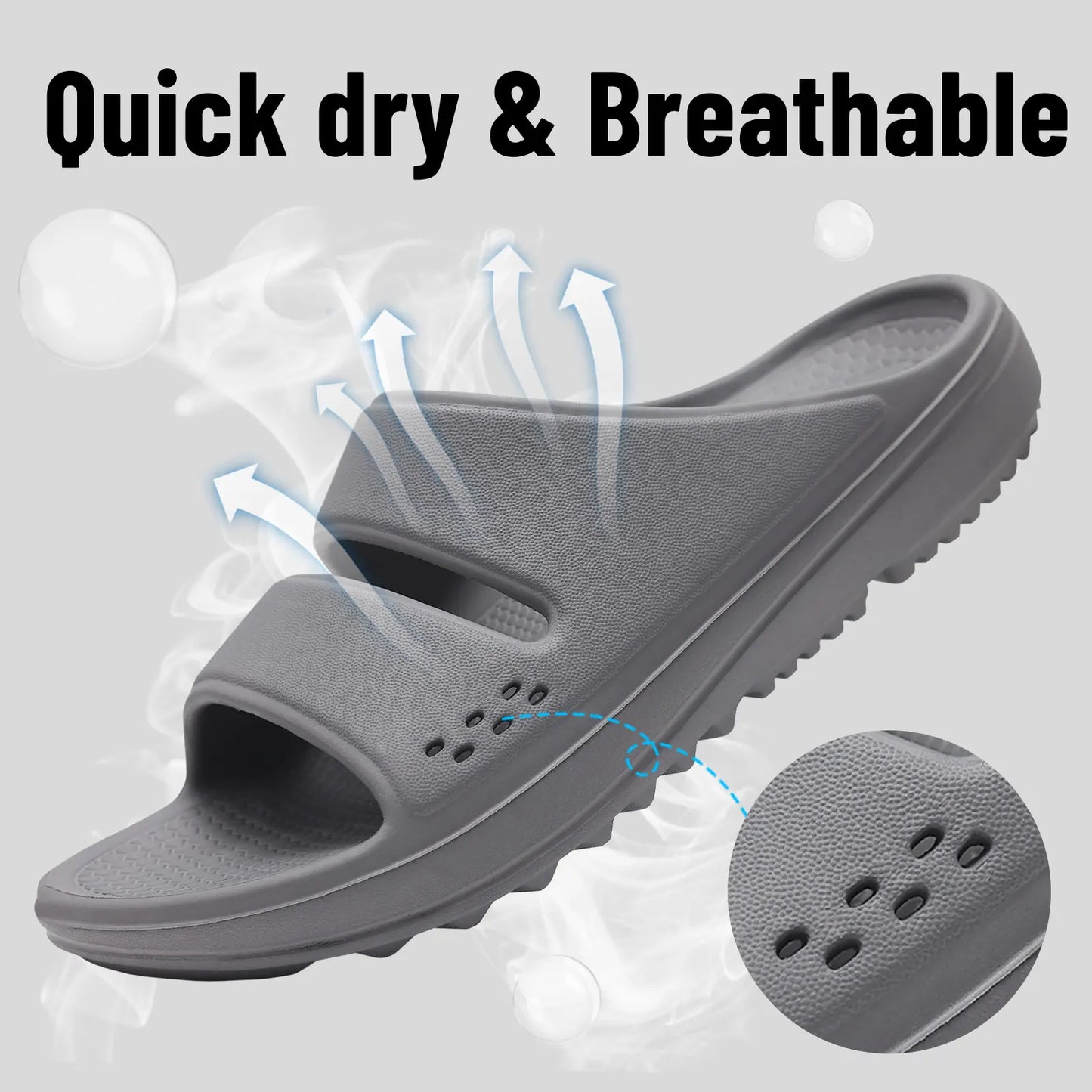 VALORIA | Men’s Comfort Support Slippers non-slip outsole for stability and safety