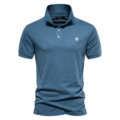 VALORIA | Men’s Cotton Embroidery Polo Shirt
