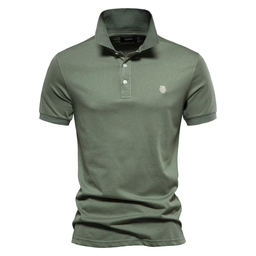 VALORIA | Men’s Cotton Embroidery Polo Shirt breathable and comfortable everyday wear