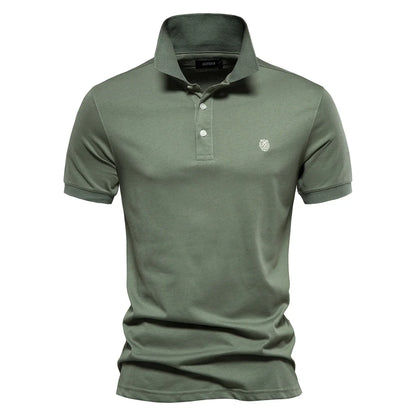 VALORIA | Men’s Cotton Embroidery Polo Shirt breathable and comfortable everyday wear