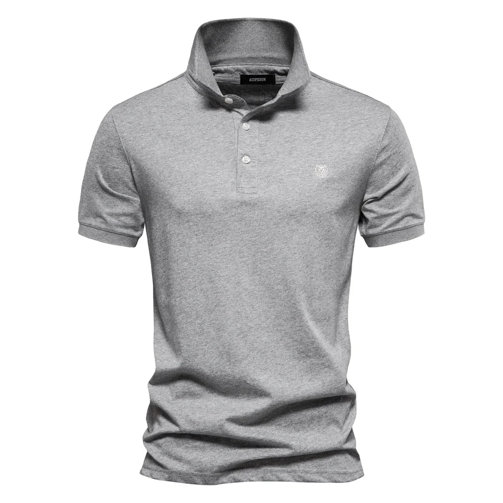 VALORIA | Men’s Cotton Embroidery Polo Shirt classic polo design for smart casual style