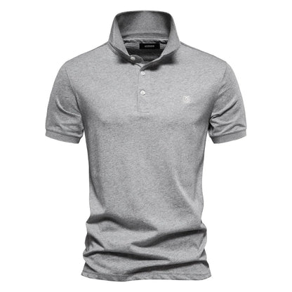 VALORIA | Men’s Cotton Embroidery Polo Shirt classic polo design for smart casual style