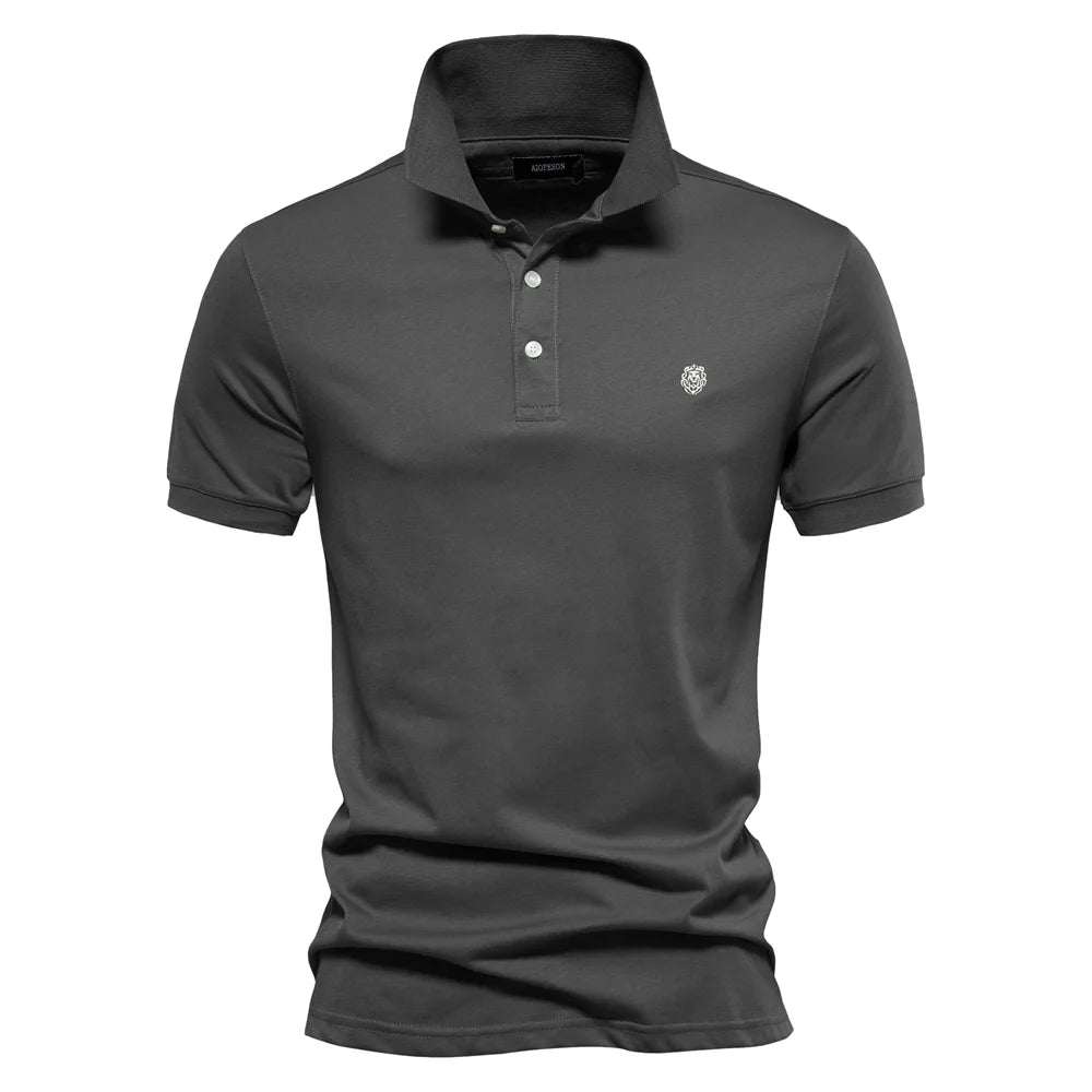 VALORIA | Men’s Cotton Embroidery Polo Shirt elegant collar design with premium comfort