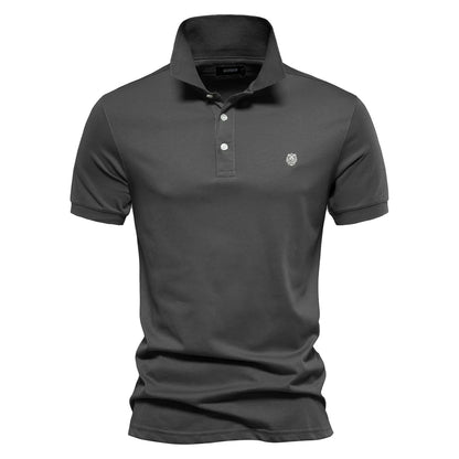 VALORIA | Men’s Cotton Embroidery Polo Shirt elegant collar design with premium comfort