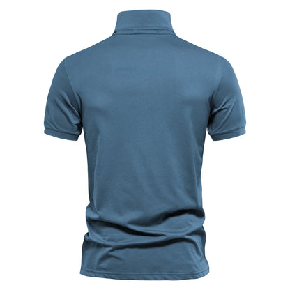 VALORIA | Men’s Cotton Embroidery Polo Shirt premium cotton fabric with embroidered detail
