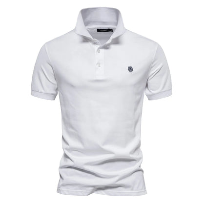 VALORIA | Men’s Cotton Embroidery Polo Shirt soft cotton construction with refined embroidery