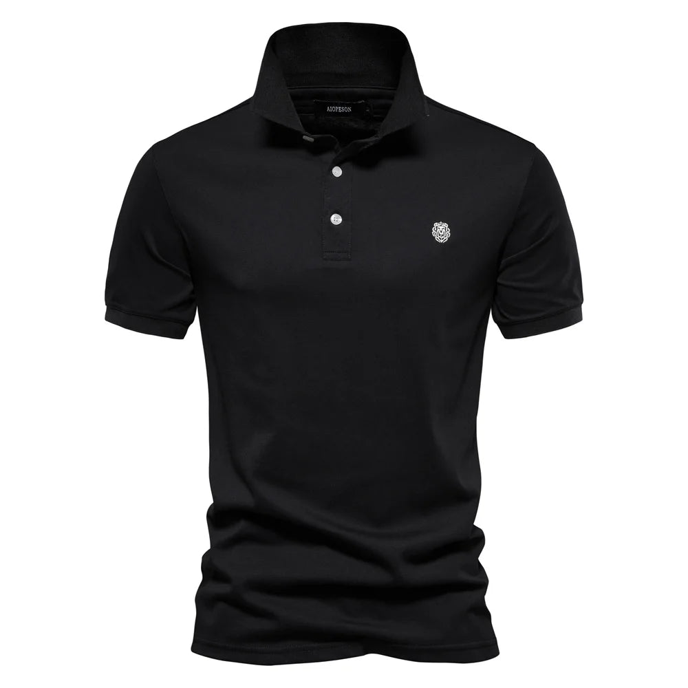 VALORIA | Men’s Cotton Embroidery Polo Shirt stylish short sleeve polo for men