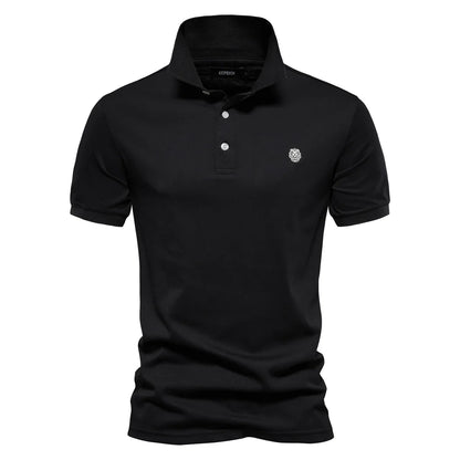 VALORIA | Men’s Cotton Embroidery Polo Shirt stylish short sleeve polo for men