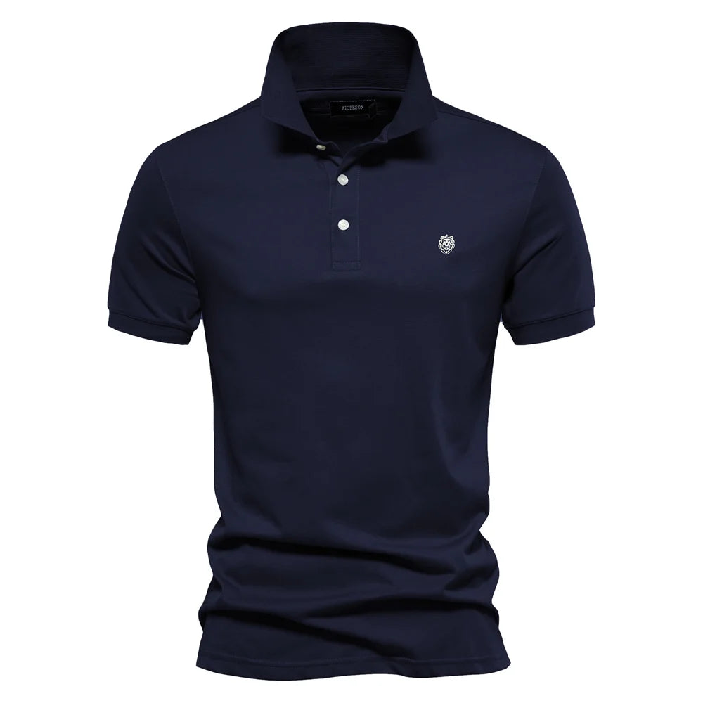 VALORIA | Men’s Cotton Embroidery Polo Shirt versatile fashion for casual and business casual occasions