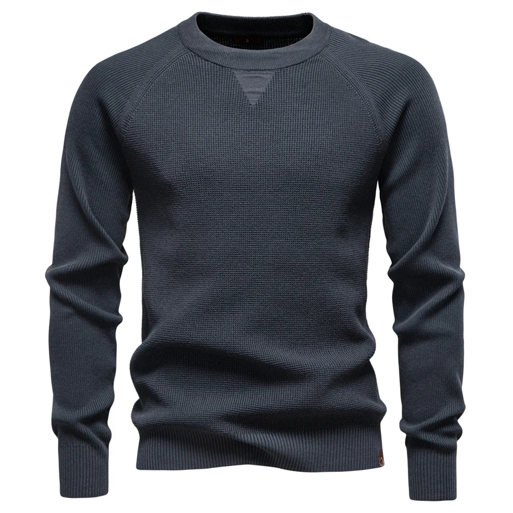 VALORIA | Men’s Cotton Henley Long Sleeve Shirt