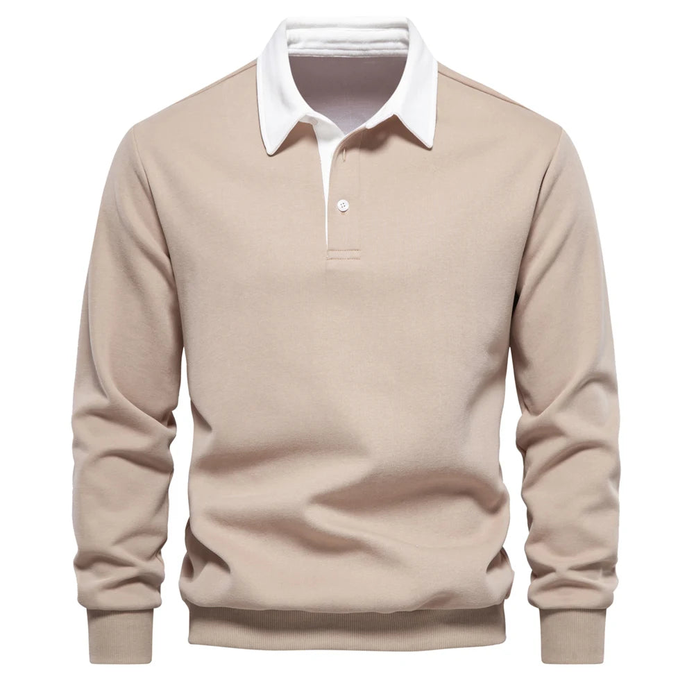 VALORIA | Men’s Cotton Polo Neck Top