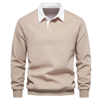 VALORIA | Men’s Cotton Polo Neck Top