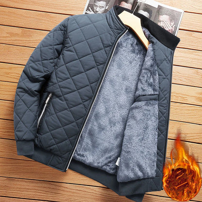 VALORIA | Men’s Fleece Lined Bomber Jacket fleece lining