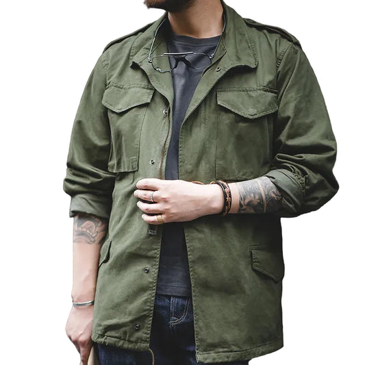 VALORIA | Men’s Green Vintage Army Jacket