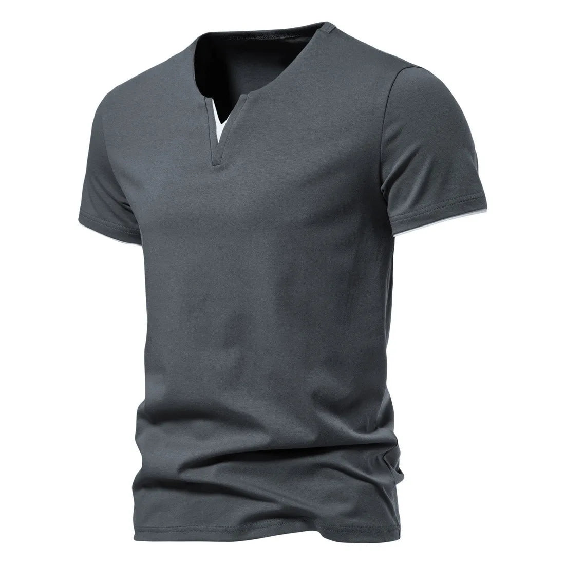 VALORIA | Men’s Henley short sleeve shirt casual modern design