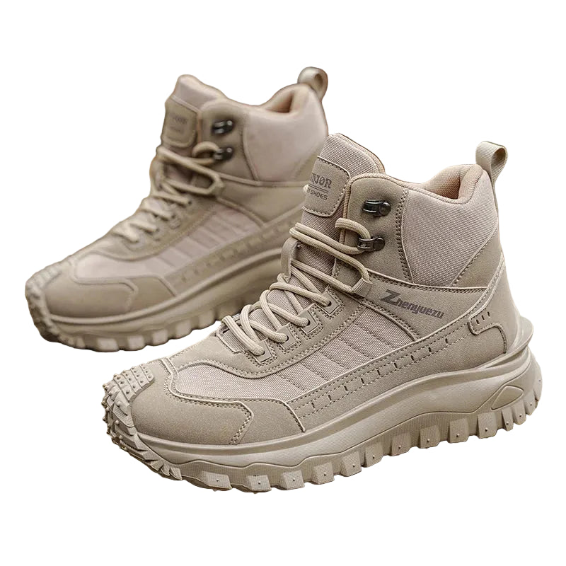 VALORIA | Men’s High Top Boots thick sole detail