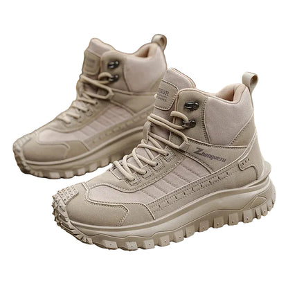 VALORIA | Men’s High Top Boots thick sole detail