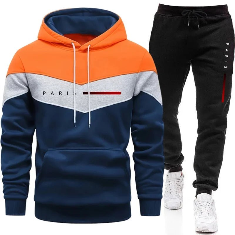 VALORIA | Men’s Hooded Jogger Two-Piece Tracksuit