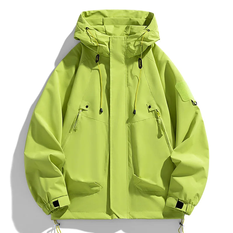 VALORIA | Men’s Hooded Softshell Windbreaker front view