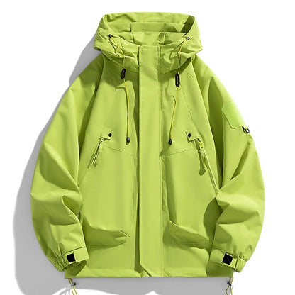 VALORIA | Men’s Hooded Softshell Windbreaker front view