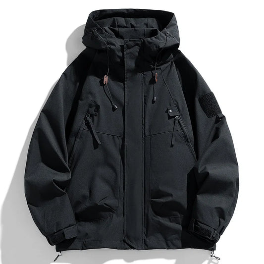 VALORIA | Men’s Hooded Softshell Windbreaker side view